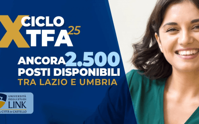 TFA sostegno X ciclo: ancora disponibili 2.500 posti all’Università Link