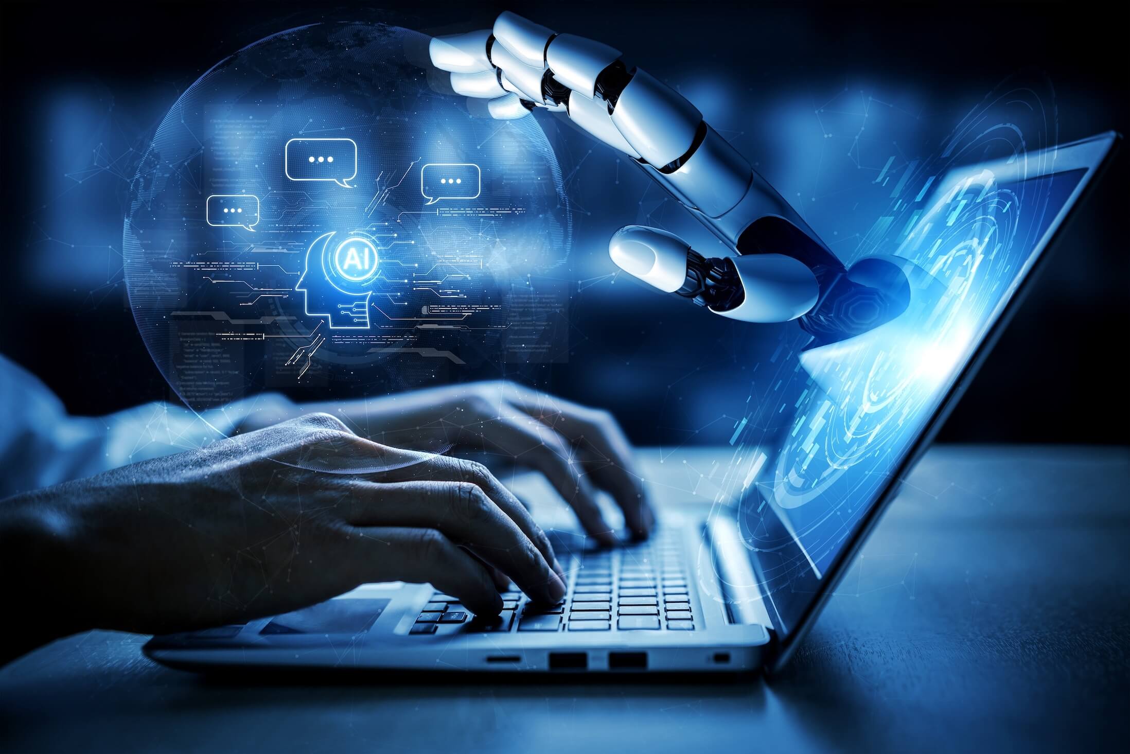 Artificial,Intelligence,Ai,Virtual,Assistant,Chatbot,Automates,Search,And,Report